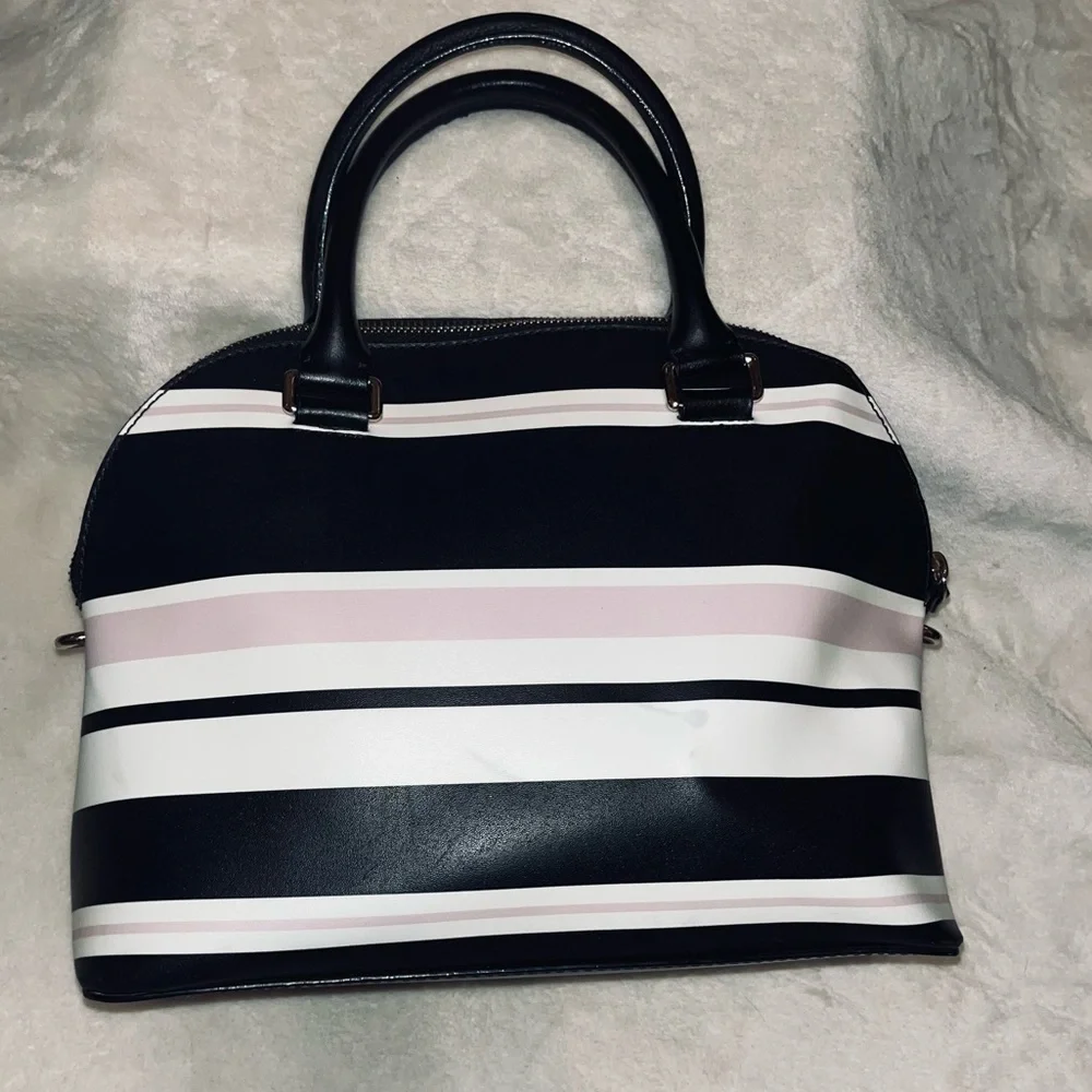 ♠️ Kate Spade • Carli Grove Street Striped Satchel Handbag - Picture 4 of 14